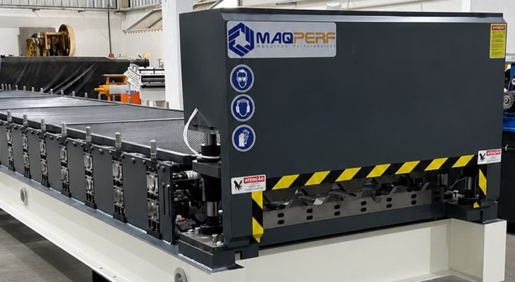 Máquina perfiladeira para telha metálica certa