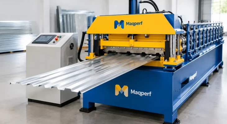 Máquina para forro metálico sob medida