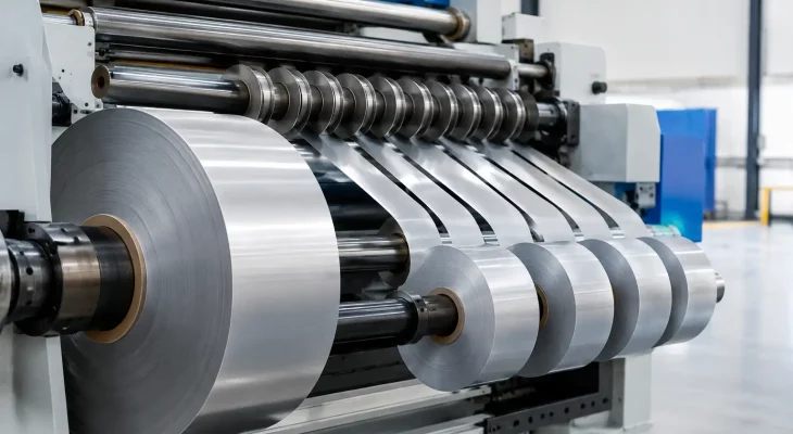 Máquina slitter para corte de bobina industrial