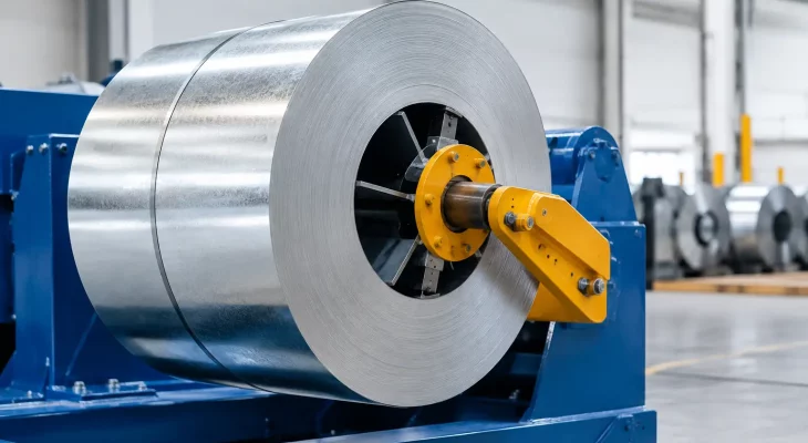 Rebobinador para Bobina de Aço Galvanizado