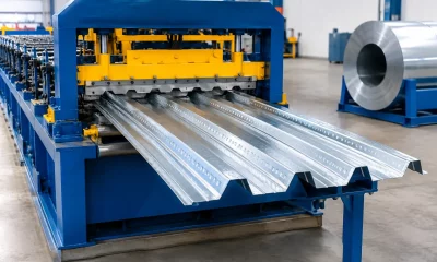 Máquina steel deck para produção contínua