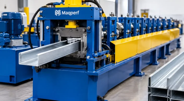 Perfiladeira para perfil U C na produção industrial