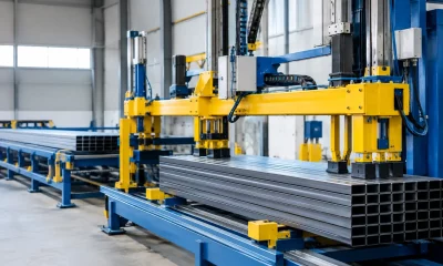 Stacker automático para perfis metálicos na linha